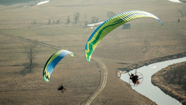 Paralotnia w okolicach Warszawy